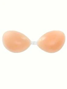 1Pair C-F Cup Plus Size Women's Invisible Strapless Adhesive Bra For Backless,Off-Shoulder Dresses, Silicone Bra For Women's Maid Cosplay Costumes - Apricot - View 11