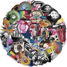 50PCS Millennium Pop Art Stickers Aesthetics Stickers For Scrapbooking, Diary, Laptop, Bumper, Skateboard, Water Bottle, Computer, Hard Hat, Car Stickers And Decals - Y2K Pop Style - View 10