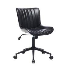 Soft Soft Swivel Entryway Storage Chair – 60 X 63 X 79 Cm Modern Scallop Back Armchair With 360° Rotation, Upholstered Shell Design For Bedroom, Vanity, Lounge, Office - Black - View 8