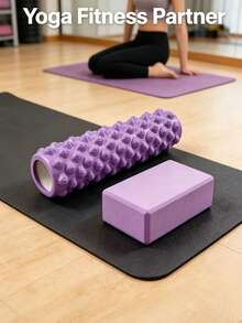 Deep Tissue Foam Roller Trigger Point Massage Roller For Leg, Back, Calf Muscle Relaxation, Yoga Fitness Massage Tool, Suitable For Home And Gym - Multicolor - View 4