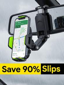 Bộ 3 giá đỡ điện thoại xoay 360° điều chỉnh được, giá treo ô tô tiết kiệm không gian, thiết kế hình chữ L, kẹp chắc chắn, cấu trúc bền bỉ, tương thích với iPhone và điện thoại Android, phụ kiện ô tô thiết yếu cho du lịch tựu trường, cắm trại và trang trí Halloween - A - Xem 4