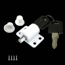9pcs Sliding Door And Window Anti-Theft Lock Set|Anti-Prying Key Lock With Double Features (2 Keys + 4 Screws + 1 Lock + 2 Locking Devices) Suitable For Sliding Windows/Sliding Doors Provides Security Protection For Homes, Offices, And Shops - Sliding Door and Window Lock - View 10