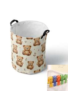 Dirty Laundry Basket Storage Bin, Large Capacity Collapsible Laundry Hamper, Foldable Storage Bucket For Bedroom, Laundry Room, Home Organization, Practical Gift For Her, Halloween And Christmas - Multicolor - View 11