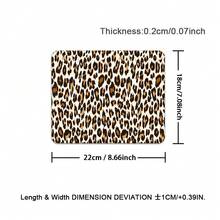 Leopard Print XL Large Mouse Pad With Stitched Edges Long Non-Slip Rubber Base Mousepad Cheetah Animal Laptop Keyboard Mat Desk Pad For Office Home Desk Decor - View 13