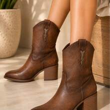 Women Ankle Boots & Booties - Brown - View 1