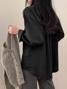 Women Blouses - Black - View 2