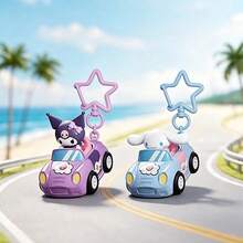 Miniso Sanrio Characters Dudu Travel Car Blind Box, Random 1 Piece, Cute Character Figure Ornament, Collectible Cartoon Car Toy - Random 1 Piece - View 2