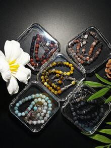 2pcs Ramadan Artificial Crystal 33-Bead 3-Tassel Prayer Beads + Storage Gift Box Set, Portable And Easy To Carry, Essential For Ramadan Daily Prayer, Unisex Prayer Beads Bracelet - Multicolor - View 8