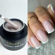 Jillnails 50g Medium Gel Extension Glue, Suitable For Nail Extension, UV/LED Curing, Self-Leveling, Transparent Milky White - Multicolor - View 27