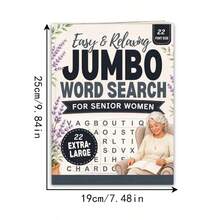 1piece,Christmas Movies Word Search Puzzle NoteBook 22 Pages Large Print For Seniors Adults,Multiple Styles Available,No Pen Include - Rectangle - View 8