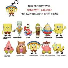 Monogram SpongeBob SquarePants 1pc Official Authorized Blind Box 3D Stereoscopic Character Pendant Hanging Decoration, Including Little Brother, Pluto, Hobo, Ms. Max, Dagbolt, Copper Persephone, Anime Character Keychain, Collector's Backpack Accessory - Multicolor - View 10