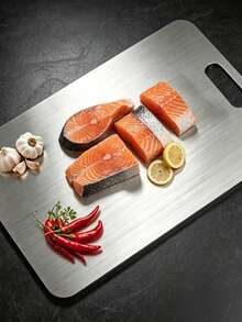 304 Stainless Steel Kitchen Cutting Board, Suitable For Cutting Meat, Fruit And Vegetables, Easy To Clean, Home Cooking - Silver - View 8