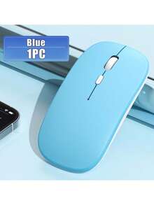[Single‑Mode Battery Version]BT Wireless Mouse, Silent Clicks, Macaron Multi‑Color Available, Works For Laptops & Desktops, Low‑Power Long Battery Life, Slim Portable Anti‑Slip Office Mouse For Dorm Students, Battery Not Included - View 8
