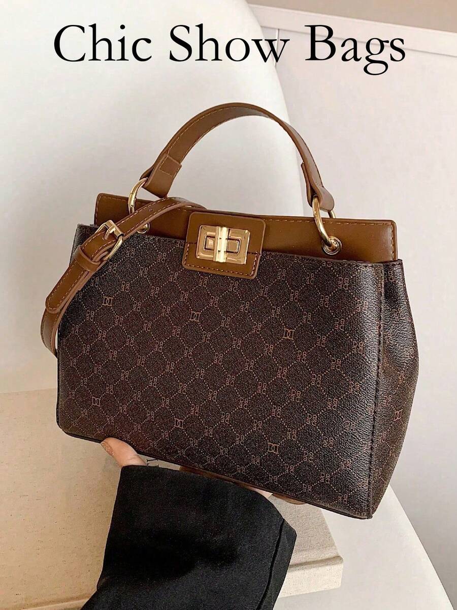 2025 Vintage Style Customized Printed Scratch-Resistant Tote Bag For Women, Suitable For Daily Commute, Travel And Shopping, Can Be Carried By Shoulder Or Hand