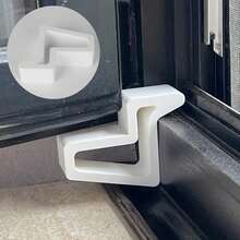 Window Sash Limit Stopper Clip, U‑Shape Plastic Track Holder, Anti‑Collision Protective Block For Aluminum Casement Ventilation Window Hardware Replacement Fitting - Door and Window Limiters - View 2