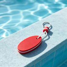 Floating Keychain, Automatically Floats When Dropped In Water To Prevent Keys From Sinking To The Bottom. Suitable For Beach, Pool, Boating, Fishing, And Water Activities. Can Be Attached To Keys, Backpacks, Diving Bags. Lightweight, Portable, And Brightly Colored For Easy Retrieval. Practical Accessory To Prevent Key Loss. - Random Color - View 11