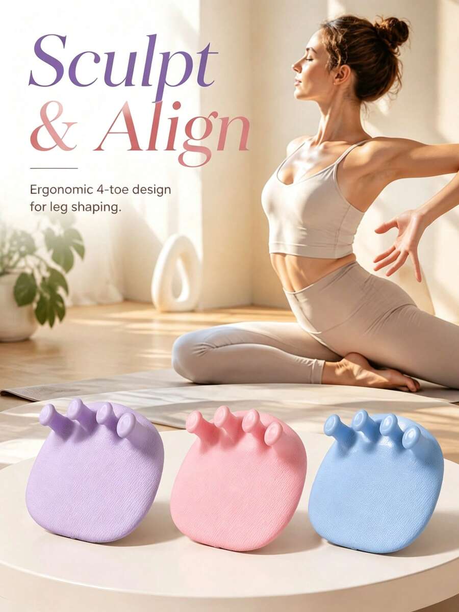 Octobuddy, Strengthen Foot Muscles, Improve Toe Alignment, TPE Foot Arch Trainer Toe Spacer Pad For Tired Feet & Better Posture, Home Fitness Leg Shaping, Daily Foot Care, Toe Nail Press On, Press On Toenails