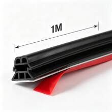 Self-Adhesive 6-Hole Rubber Seal Strip For Car, Noise Reduction Wind-Dust Proof Weather Stripping, Auto Door Trunk Engine Cover Sealing Tape, Door Stopper, Block Sand & Reduce Driving Noise, Household Items, Car Accessories - Multiple Styles - View 8