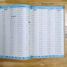 1 Book 50 Sheets 100 Pages Math Addition & Subtraction Practice, Addition & Subtraction Within 20, Fill In Numbers, Comparison Training, Total 10,000 Problems, 100 Problems Per Page, Math Improvement Auxiliary Tool, Thick Paper - Arithmetic Within 20 (10,000 Problems) - View 2