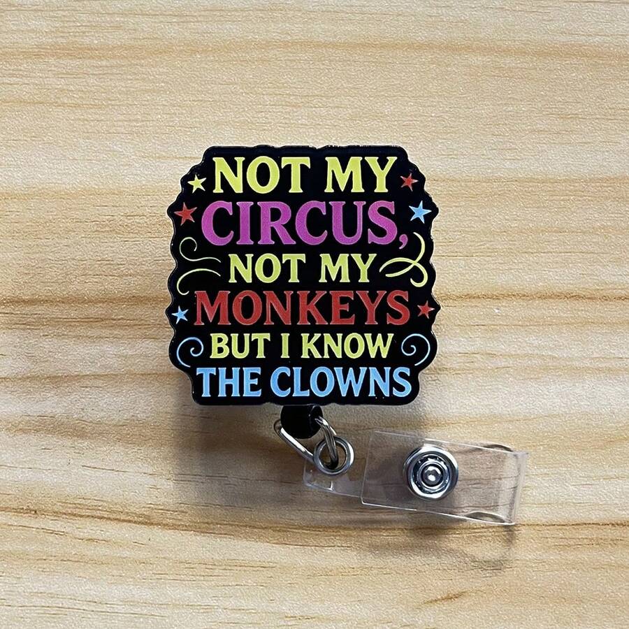 Retractable D Card Holder Reel With Cute Cartoon Design, Nurse Hospital Badge Holder Office Lanyard 1pc - X1084 - View 1