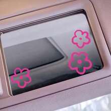 3 buah Stiker dan Decal Dekoratif Bunga untuk Kaca Spion Mobil dan Bumper, Dekorasi DIY Lucu dan Tahan Air - A - View 3