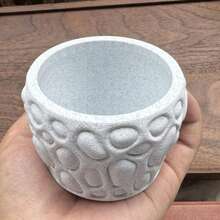 Creative Pebble-Shaped Home Decor Succulent Planter Pot - A - View 6