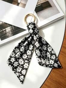 Floral Satin Keychains | Bag Charms, Bag Accessories, Purse Charm, Floral Satin, Floral Keychain - Multicolor - View 7