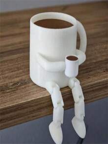 3D Printed Movable Coffee Cup Decoration, Cute Brown Coffee Bean Mini Model Ornament, Suitable For Cafe, Living Room, Bedroom, Study, Bar Counter, Home Decor, Creating Relaxing Atmosphere, Applicable To All Scenes, Perfect Gift Choice For Coffee Lovers - A - View 7