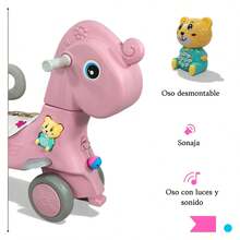 THE BABY SHOP Correpasillos Mecedor 3 en 1 con Luces Sonido Barra Guía  Niños 1 a 6 Años - Azul - Ver 7