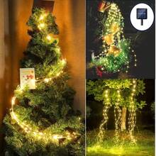 Solar Waterfall Fairy Bundle Christmas Lights, Outdoor Waterproof, 8 Modes, Solar String Lights, Firefly Vine Christmas Tree Decorations For Garden & Horticulture - Solar Ponytail Light - View 9