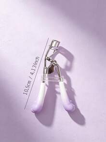 Cute Paw Print Gradient Purple Handle Eyelash Curler, Wide-Angle Stainless Steel Long-Lasting Curl, Portable Eyelash Tool, Travel Essential, Back To School Must-Have, Makeup Tool, Eyelash Tool, Cosmetic Accessory, Holiday Essential, Gift For Women - Mauve Purple - View 6