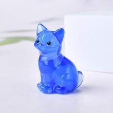 CUPIDCRYSTAL Natural Crystal Carved Kitten With Eyes, Cute Crystal Carved Ornament, Perfect Valentine's Day Gift Choice, Halloween Gift, Crystal And Stone - Crystal Cat - View 20
