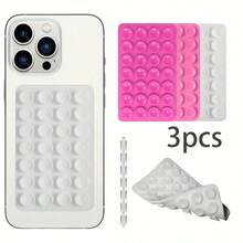 Silicone Suction Cup Phone Holder, 28 Individual Suction Cups Without Adhesive Grip Reusable Double-Sided Holder, Suitable For Makeup, Fitness, Shower, Car, And Kitchen Use - Multicolor - View 22