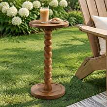 1pc Modern Minimalist Round Wooden Side Table Coffee Table, Small Wooden Side Table, Multi-Functional Base, Suitable For Living Room, Sofa, Bedroom, Plant Stand, Home Decor Furniture, Suitable For Living Room, Bedroom, Bedside - Multicolor - View 9