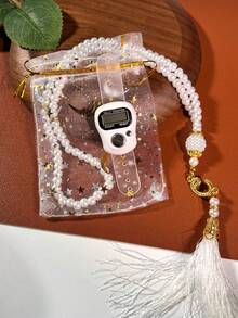 Ring Electronic Counter Tassel Pendant Set, Portable Manual Tally Counter - Multicolor - View 16
