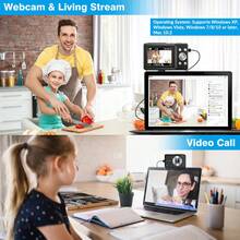 Nicamery Latest 1080P 44MP Digital Camera, Suitable For Photography, Digital Point-And-Shoot And Shooting Camera, 16x Zoom Compact Travel Camera, Suitable As Gift For Teenagers And Elderly - Black - View 5