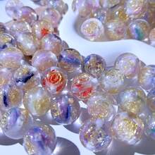 New Hot-Selling Fine Glitter Rose Color-Changing Glow-In-The-Dark Decorative Beads Focal Bead Jewelry Making Kit Luxury DIY Material Pack Beading Pen 10pcs Random Colors - Multicolor - View 10