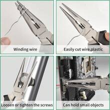 1pc Steel Wire Pliers/Diagonal Cutter, Rubber Coated Handle, Multi-Function Household Hardware Repair Tool - Pliers - View 9