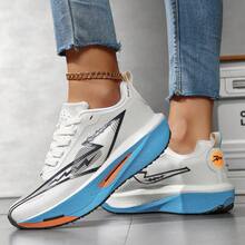 Teenagers Comfortable Versatile Shock-Absorbing Technology Competitive Running Shoes Professional Training Student Running Shoes Sports Casual Shoes - Blue - View 3