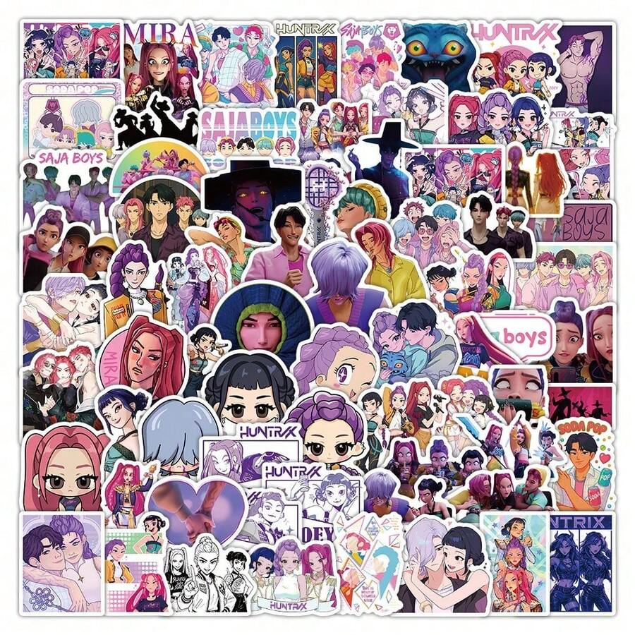 KPop Demon Hunters 103pcs Anime Party Favors Classroom K Pop Party ...