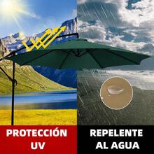 Funda De Repuesto Para Sombrilla Toldo De Jardín 3m 8 Huesos - Verde - Ver 7