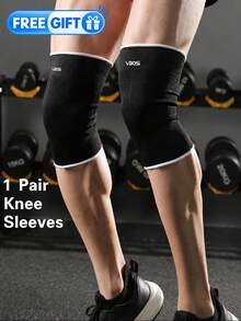 VBOSI 1pc Elbow Sleeve + 1 Pair Free Knee Sleeves, Knitted Sports Support Sleeve, Suitable For Fitness, Running, Basketball, Volleyball, Cycling And Daily Exercise, Unisex - Multicolor - View 10