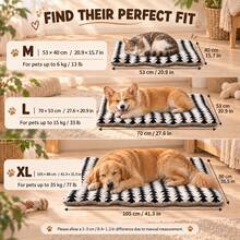 Plush Pet Mat Winter Warm Soft Dog Bed, Comfortable Houndstooth Pattern Dog Crate Pad, Suitable For Large, Medium, Small Dogs And Cats Indoor Use, Dog Bed, Cat Bed, Pet Mat - Multicolor - View 2