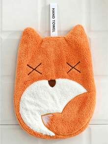 Cute Cartoon Hanging Absorbent Coral Fleece Hand Towel For Kids, Kitchen And Bathroom - Multicolor - View 10