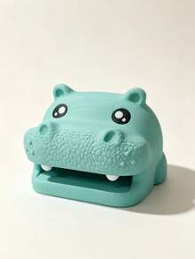 1pc Hippo-Campus Desk Organizer, Note Toad Desk Organizer Note Holder, All In One Storage For Pens, Pencils, Sticky Notes And Notepads, Cute Stationery Holder With Reusable Stencils, Durable Office Accessory, Fun Gift Idea - Multicolor - View 14