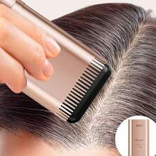 OBOVAY 1 buah Sisir Pewarna Rambut 3-in-1, Tahan Air & Keringat, Pewarnaan Sementara, Menutupi Uban dengan Cepat, Desain Dapat Diputar, Mudah Dibersihkan, Formula Berbasis Tanaman dengan Squalane, Hadiah untuk Dewasa Unisex, Sikat Pewarna Rambut Portabel Cocok untuk Semua Acara - MultiWarna - View 6