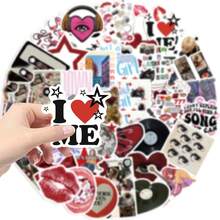 somoving 50pcs American Style Downtown Y2K Girls Graffiti Stickers Suitable For Motorcycle Laptop Helmet Desktop Mug Stickers And More - Multicolor - View 4