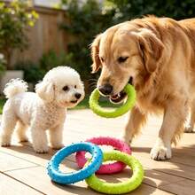 1pc Anti Bite Training Ring Puller Diameter 8cm Dog Toy High Quality Chewing Thorn Rings Pet Funny Toys For Chew Use - Multicolor - View 3