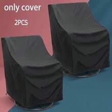 2pcs Outdoor Chair Covers, Waterproof Outdoor Furniture Covers, Heavy Duty Wicker Swivel Chair Covers Suitable For Garden Lawn - Chair Cover - View 1