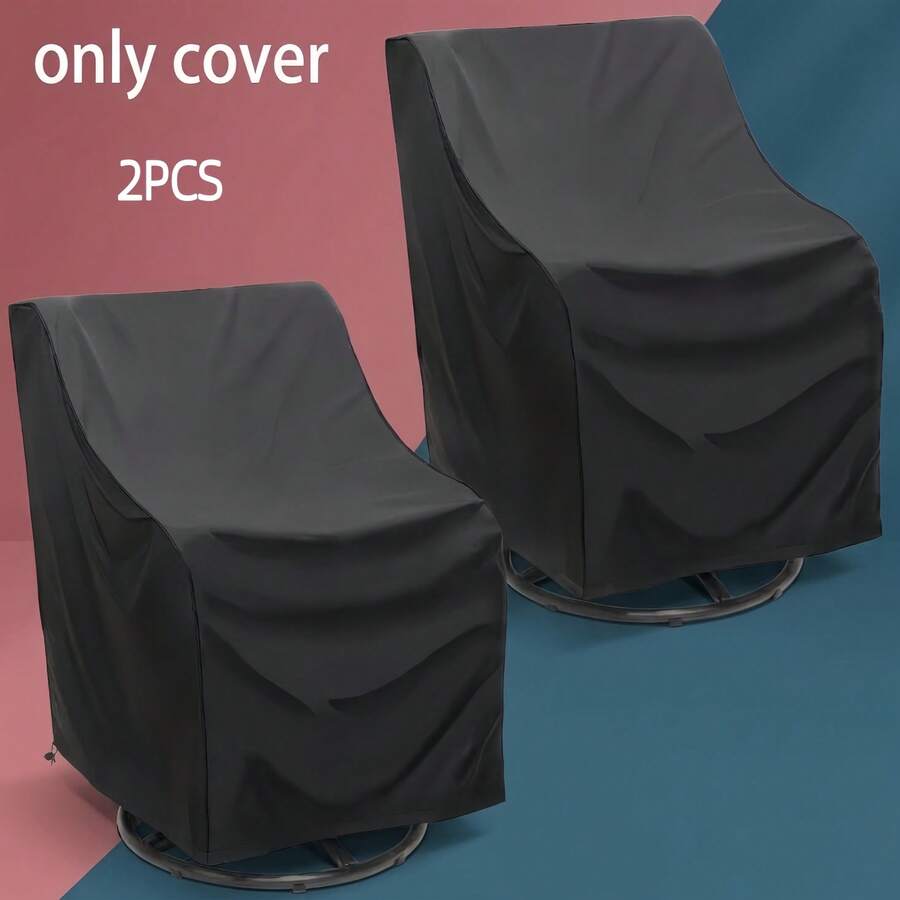2pcs Outdoor Chair Covers, Waterproof Outdoor Furniture Covers, Heavy Duty Wicker Swivel Chair Covers Suitable For Garden Lawn - Chair Cover - View 1